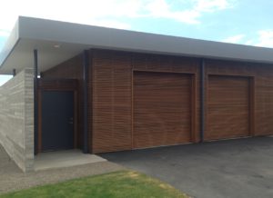Contemporary Wood Garage Door
