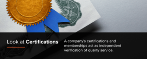 Check Certifications of Garage Door Companies